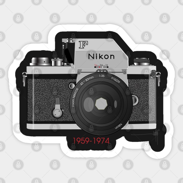 Nikon F Sticker by Jun Pagano